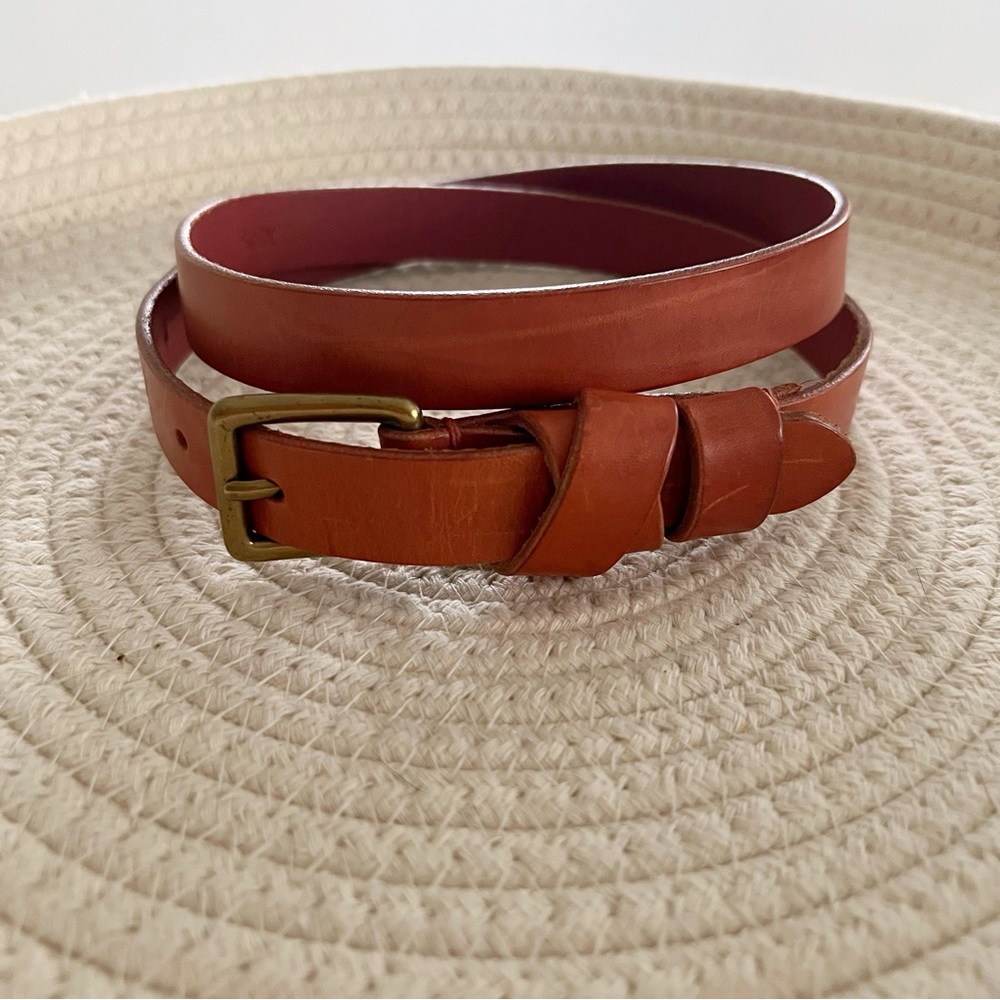 Madewell Leather Crisscross Skinny Belt